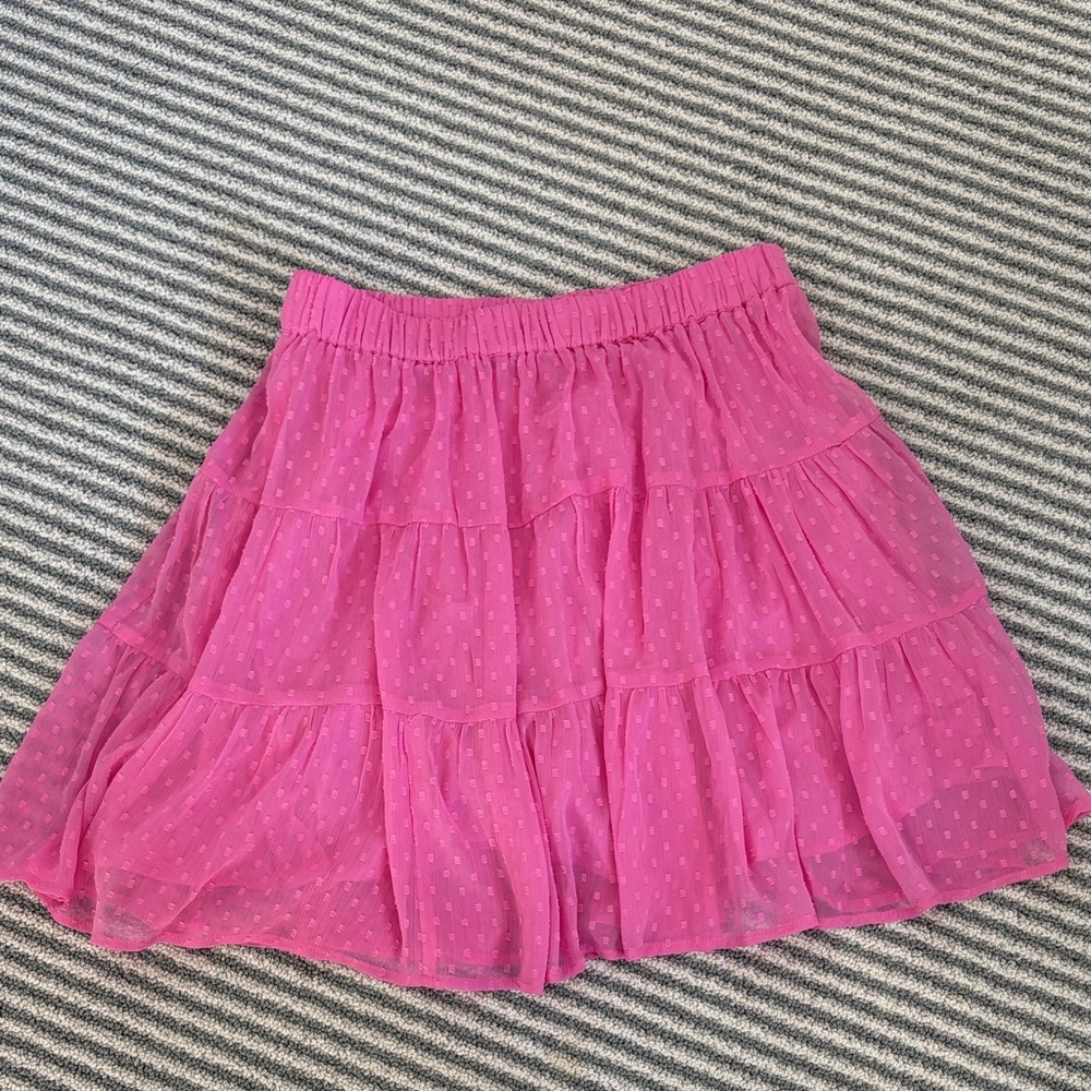 Roller Rabbit Vibrant Pink A-Line Skirt